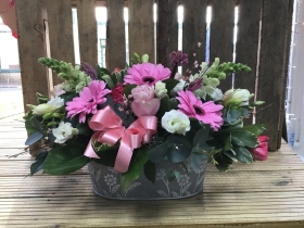 Country Tub of Blooms